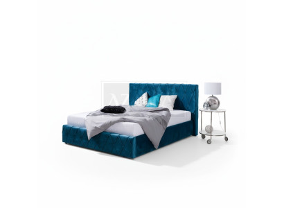 Bed cushion design luxury double hotel beds couple 160 x 200cm bedroom velvet