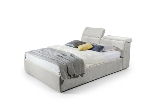 White 180x200 Bed Bedroom Beds Textile Leather Hotel Luxury Upholstery Big