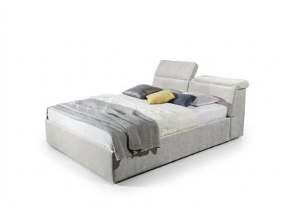 White 180x200 Bed Bedroom Beds Textile Leather Hotel Luxury Upholstery Big