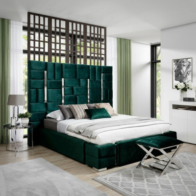 Upholstered bed double bed designer bed marital bed bedroom velvet bed fabric beds