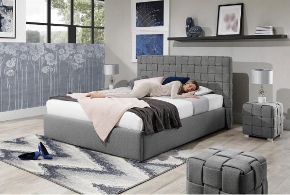 Upholstery Design Luxury Hotel Beds Textile Modern Bedroom Bed 140/160/180
