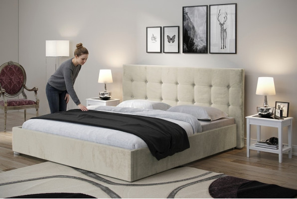 Luxury Upholstered Design Double Beds Modern Bed Exclusive Frame 180x200 cm