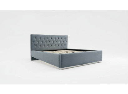 Chesterfield Textile Bed Upholstered Design 140x200 Double Bed Beds Bed Frame
