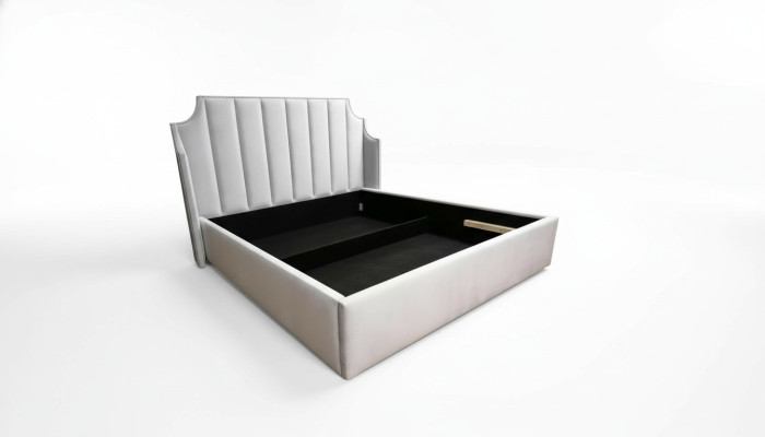 Leather design bed frame modern double bedroom luxury hotel double bed