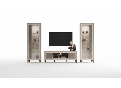 Sideboard Luxury Display Cabinet Glass Modern Style Italian