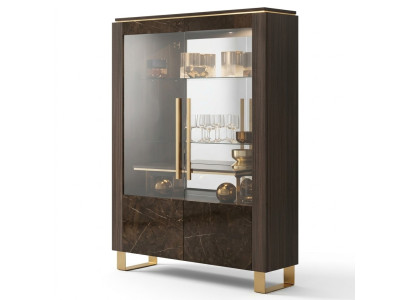 Glass cabinet display cabinet luxury cabinet wood style glass shelf cabinets