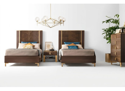 Bedroom luxury bed wood 120x200cm royal bed luxury bed new
