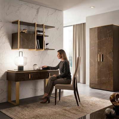 Wardrobe closet cabinets bedroom shelf Italian style furniture