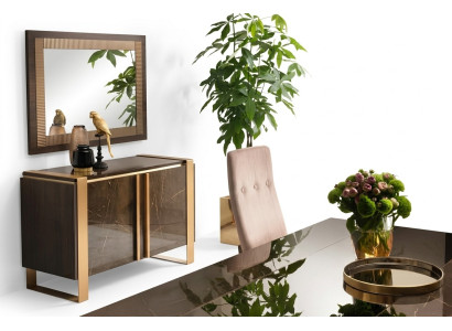 Dresser Designer Side Low Board Cabinet Living Room Decor Shelf
