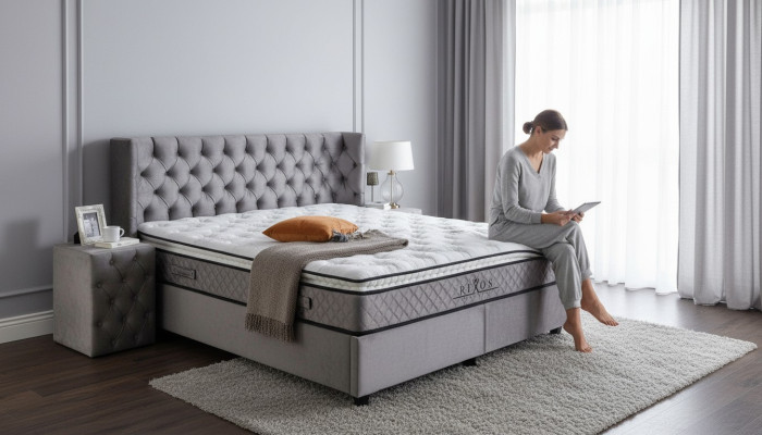 Bed frame fabric furniture luxury modern beds bed textile bedroom design