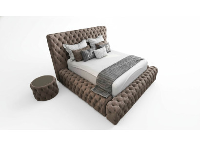 Bed Textile Bedroom Furniture Luxury Modern Beds Chesterfield Box Spring New