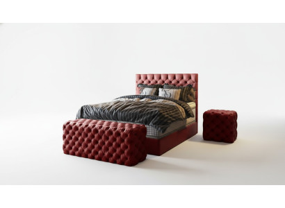 Luxury Bed Box Spring Bed Bedroom Beds Design Furniture Velvet Mattress Complete