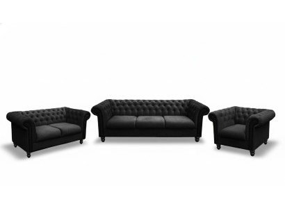 Chesterfield Design Living Room Furniture Sofa Set 321 Seater Couches Sofas