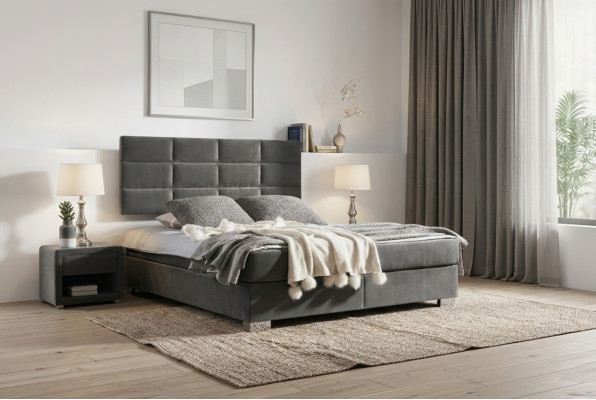 Box spring bed double beds luxury bedroom designer double beds 160x200 new