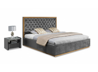 Luxury Bed Textile 2x Nightstand 3-piece Bedroom Set Furniture Beds Bed Frame