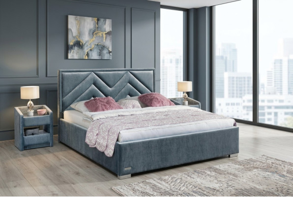 Bed textile bedroom design furniture modern luxury beds bed frame fabric new