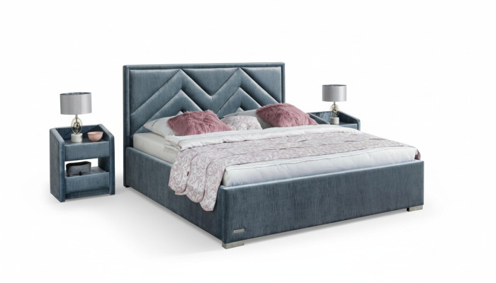 Complete Bedroom Set Bed 2x Nightstand 3 pcs. Sets Designer Luxury Beds