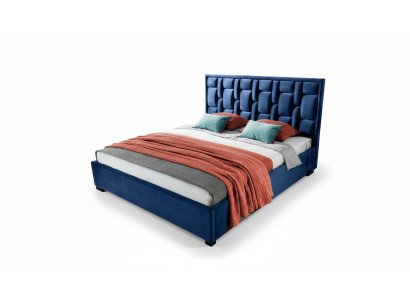 Blue designer bed bedroom design furniture modern luxury beds frame new