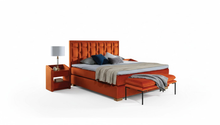 Bed textile bedroom furniture modern beds 140x200 bed frame box spring new