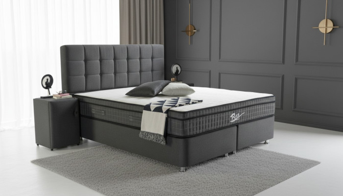 Box spring bed double beds bedroom luxury designer double beds 160x200 new