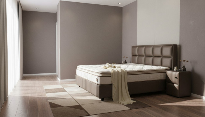 Bed Leather Bedroom Furniture Quality Modern Beds Box Spring New