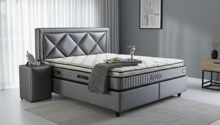 Noble Bed 3-piece Set Nightstand Furniture Luxury Bedroom Mattress Bed Frame New