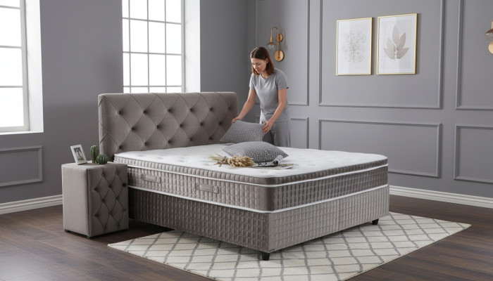 Furniture Luxury Modern Beds Upholstered Chesterfield Beds Bedroom