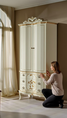 Wardrobe Wood Baroque Rococo Furniture Classic Bedroom Furniture Cabinets New