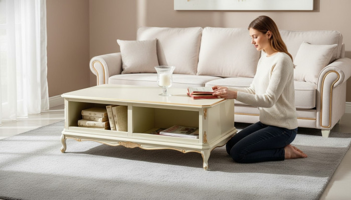 Rustic coffee table living room solid wood sofa couches tables table