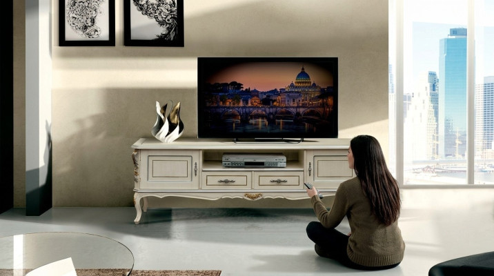 RTV Lowboard rtv luxury cabinet table living room wood furniture classic low side board