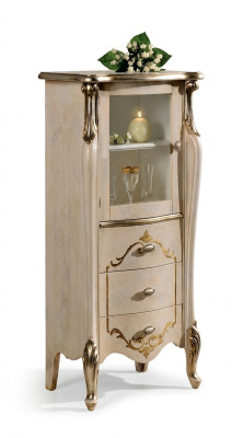 Furniture classic sideboard wood glass display cabinet designer