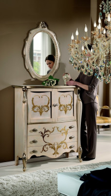 Design baroque sideboard bedroom living room dresser wooden sideboard