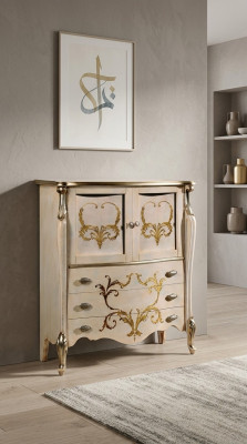 Design baroque sideboard bedroom living room dresser wooden sideboard