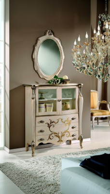 Chest of drawers Sideboard Cabinet Shelves Italian Furniture Baroque Rococo Shelf Cabinets