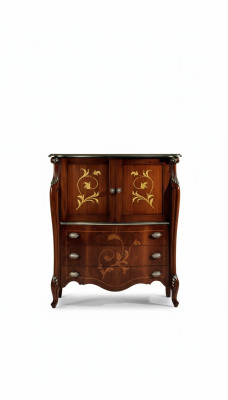 Furniture Wood Style Baroque Chic Cabinet Dresser Cabinets Designer Italian