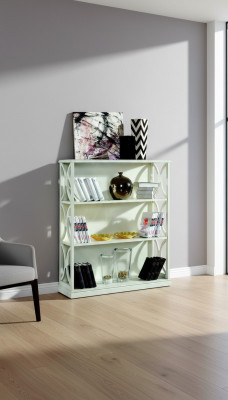 Classic bookshelf baroque style cabinet shelves Italian design