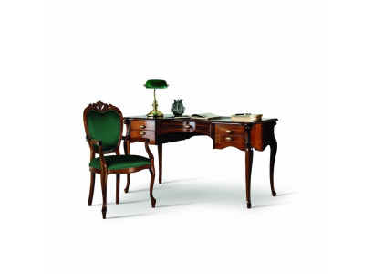 Baroque Rococo Desk Table 2-piece Set Italian Furniture