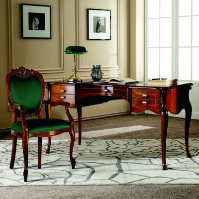 Italian Classic Wood Furniture Luxury Design Desk Office Furniture