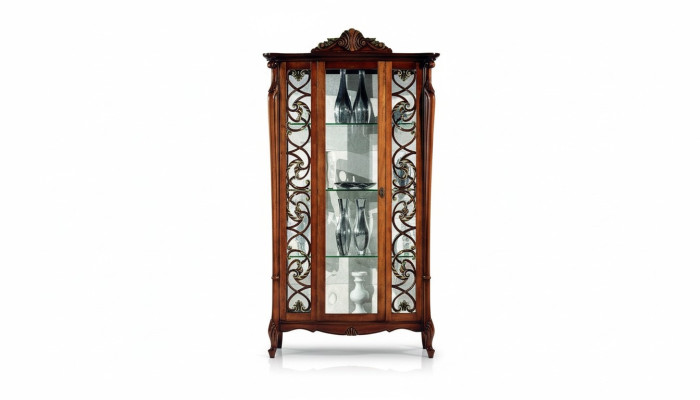 Classic display cabinet design cabinets shelves glass cabinet Italian furniture new