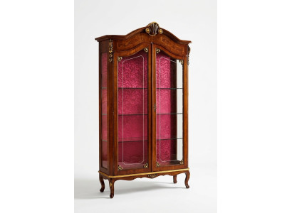 Showcase wooden cabinet glass cabinets Italian furniture sideboard shelf baroque