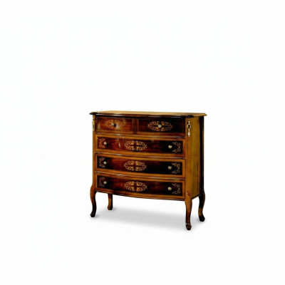 Furniture Wood Style Baroque Brown Dresser Cabinets Designer Italian Furniture New