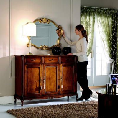Italian furniture baroque style dresser cabinet luxury cabinets design