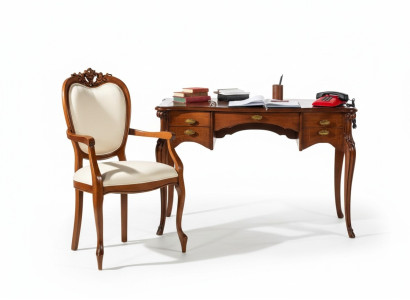 Wood furniture luxury office 2-piece set desk chair Italian luxury