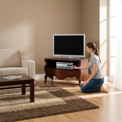 Sideboard TV lowboard cabinet Italian furniture living room wood solid wood