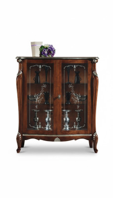 Chic design furniture luxury wood showcase style antique baroque cabinet Italian sideboard