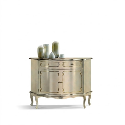 Luxury Italian Wooden Furniture Dresser White Buffet Cabinet Living Room