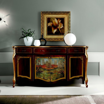 Design furniture luxury baroque buffet sideboard XXL Italian design new