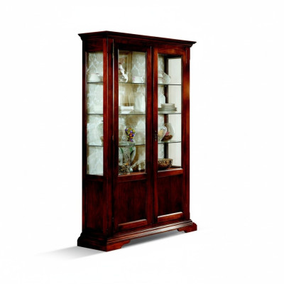 Chic Designer Italian Luxury Wood Furniture Baroque Style Cabinet Display Case Living Room