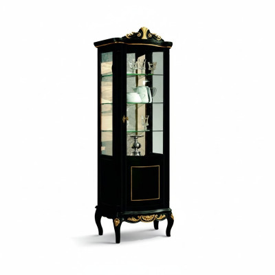 Designer Italian Chic Wood Furniture Baroque Style Luxury Cabinet Display Living Room