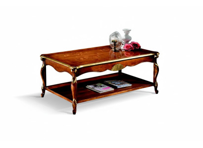 Design wood Italian furniture baroque style brown coffee table living room table new